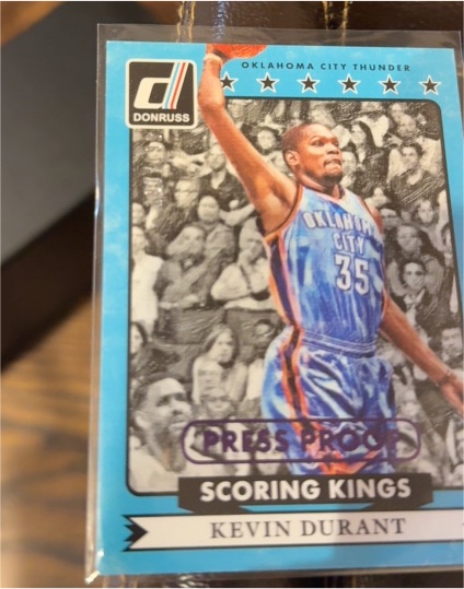 2014 Donruss #1 Scoring Kings Kevin Durant — front