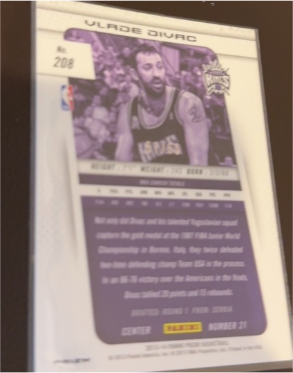 1992-93 Panini #208 Vlade Divac — front