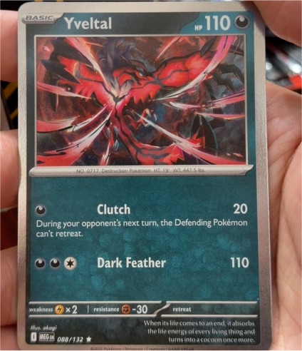 2025 Pokemon ME01: Mega Evolution #088 Yveltal — front