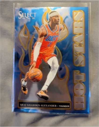 2024-25 Panini Select #7 Shai Gilgeous-Alexander Hot Stars — front