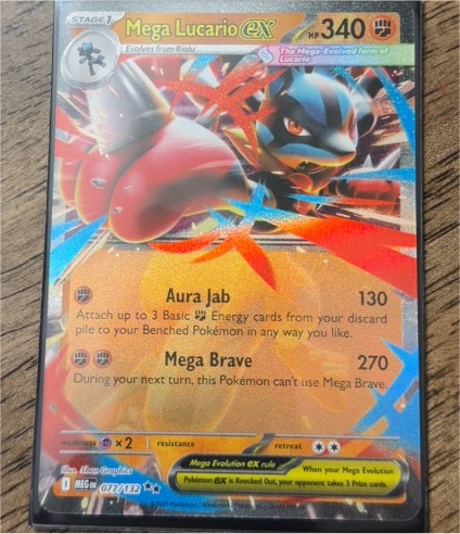 2014 Pokémon TCG Mega Evolution #077 Mega Lucario ex — front