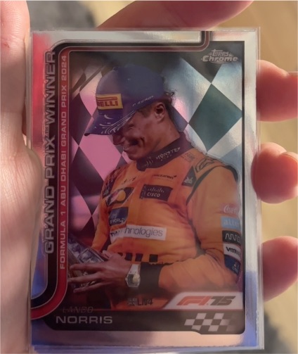 2025 Topps Chrome Formula 1 #116 Lando Norris Grand Prix Winner — front