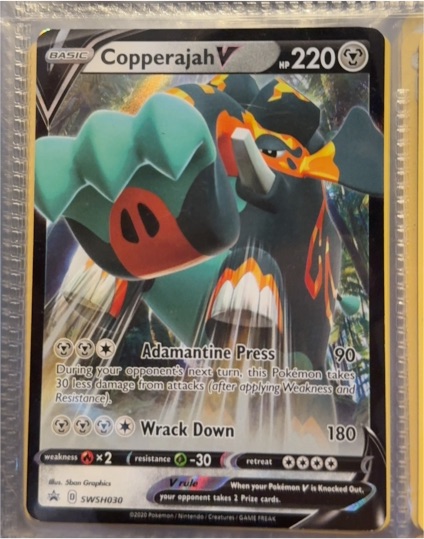 2020 Pokemon Sword & Shield Promo #SWSH030 Copperajah V — front