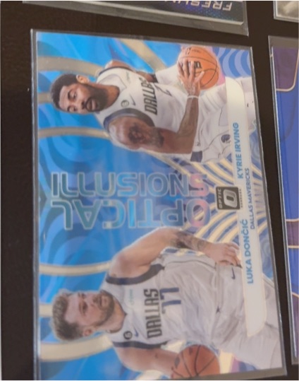 2022-23 Panini Donruss Optic Optical Illusions #5 Luka Doncic, Kyrie Irving — front
