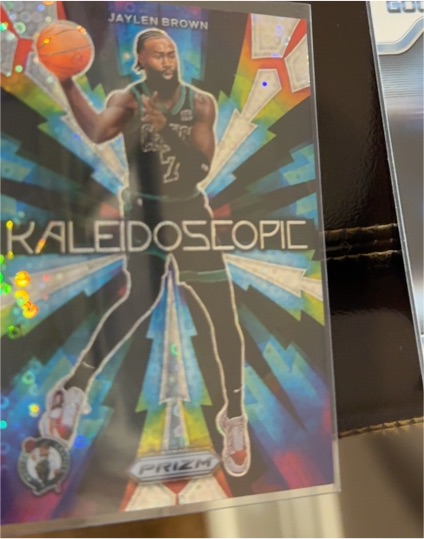 2023-24 Panini Prizm #26 Jaylen Brown Kaleidoscopic — front