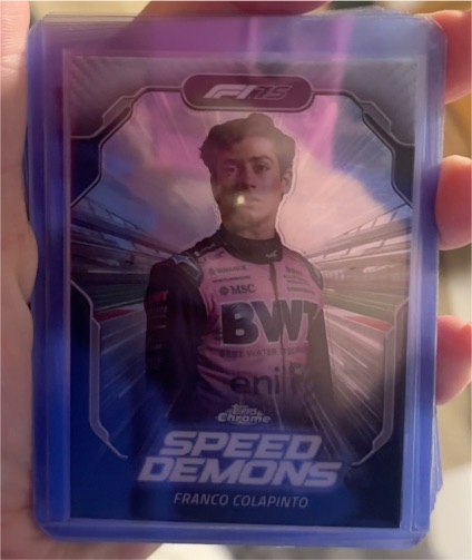 2025 Topps Chrome Formula 1 Speed Demons #SD-9 Franco Colapinto — front