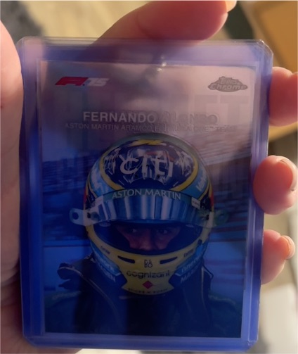2024 Topps Chrome Formula 1 Helmet Collection #HC-10 Fernando Alonso — front