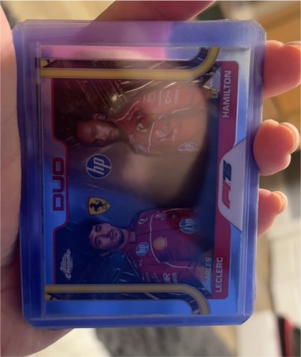2025 Topps Chrome Formula 1 F1 Ferrari Duo Lewis Hamilton Charles Leclerc #165 — front