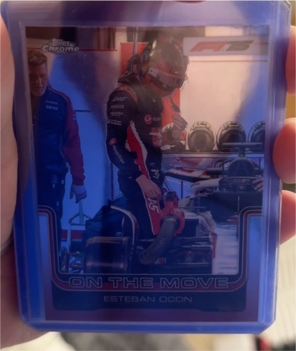 2025 Topps Chrome Formula 1 #190 Esteban Ocon On The Move — front