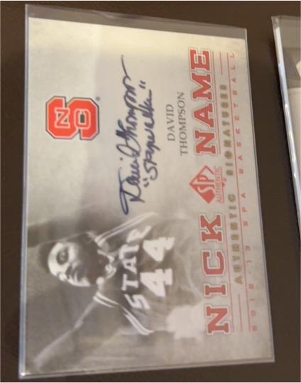 2006 Upper Deck SP Authentic Nick Name David Thompson — front