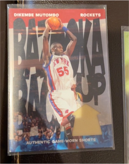 2005 Topps Dikembe Mutombo Authentic Game-Worn Shorts — front