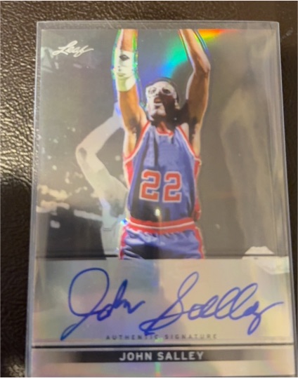 2012-13 Leaf Metal #BA-JS2 John Salley — front