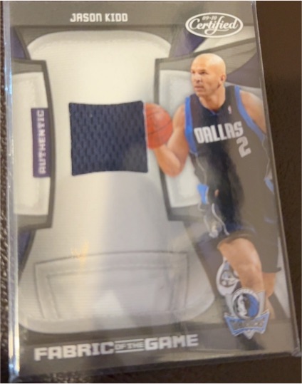 2009-10 Panini Certified Fabric of the Game #2 Jason Kidd — front