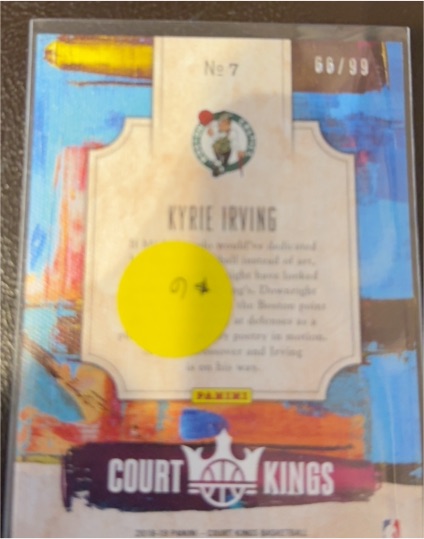 2018 Panini Court Kings #7 Kyrie Irving — front