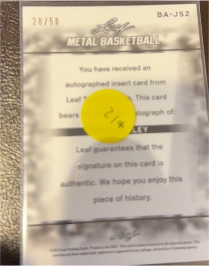 2025 Leaf Metal Basketball #BA-JS2 Marcelo Mayer — front