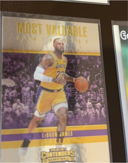 2018-19 Panini Contenders Most Valuable Contenders #8 LeBron James — front