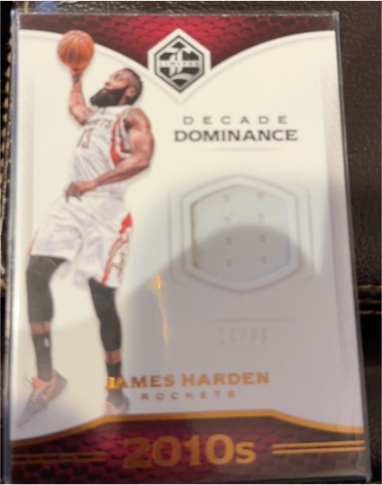 2016 Panini Limited Decade Dominance #DD-JH James Harden — front