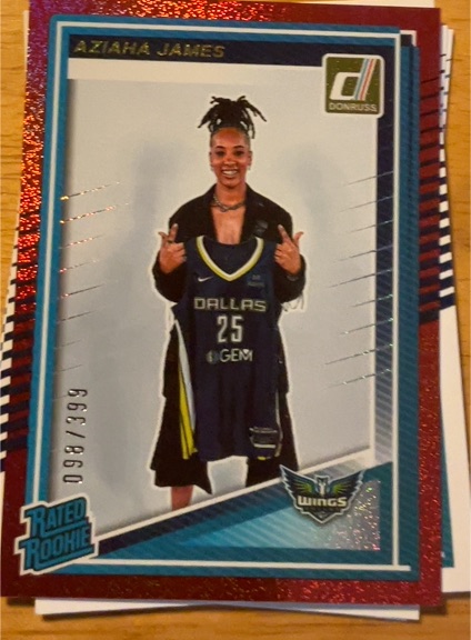 2025 Donruss WNBA #95 Aziaha James — front