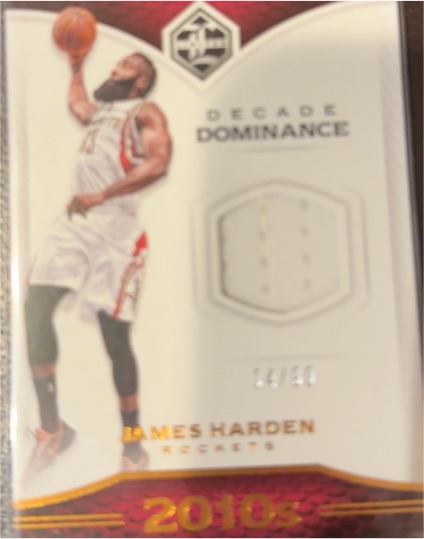 2016-17 Panini Limited #8 James Harden Decade Dominance — front