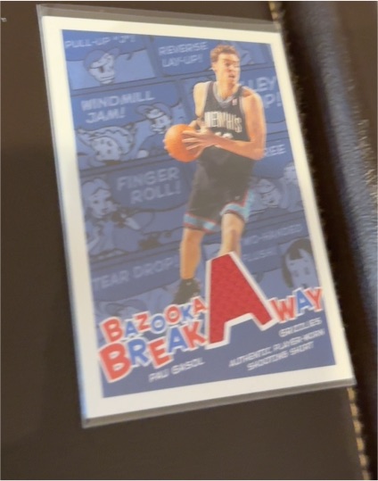 2004-05 Topps Bazooka Breakaway #BA-PG Pau Gasol — front