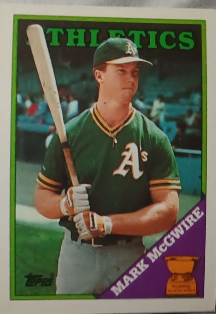 1988 Topps #580 Mark McGwire — front