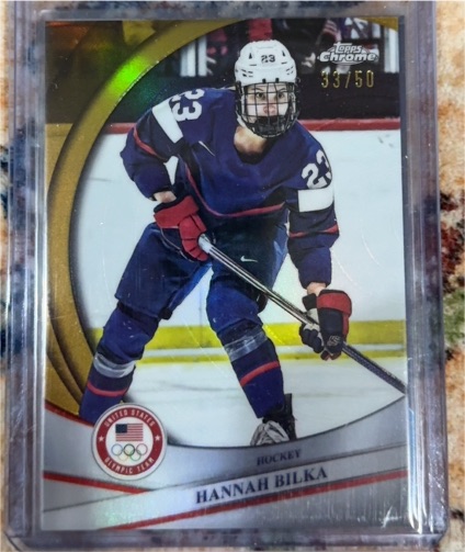 2026 Topps Chrome Winter Olympics #90 Hannah Bilka — front