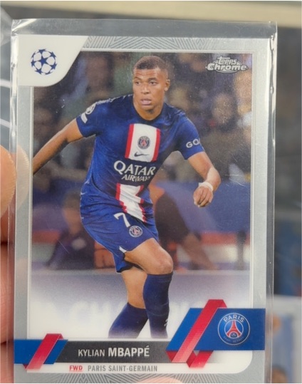 2022 Topps Chrome UEFA Club Competitions #100 Kylian Mbappé — front