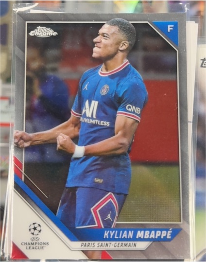 2021-22 Topps Chrome UEFA Champions League #1 Kylian Mbappé — front