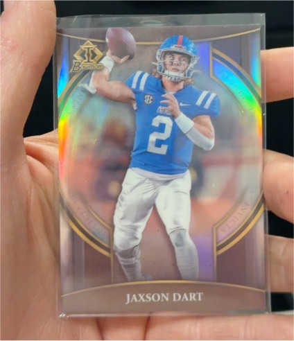 2022 Bowman University Chrome Bowman Invicta #BI-13 Jaxson Dart — front