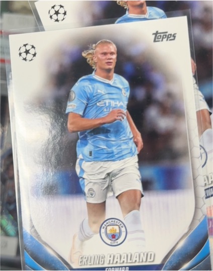 2023-24 Topps Chrome UEFA Club Competitions #39 Erling Haaland — front