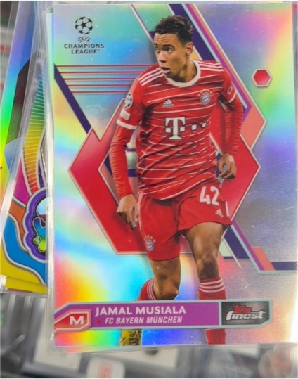 2022 Topps Finest Champions League #82 Jamal Musiala — front