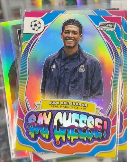 2023-24 Topps Stadium Club Chrome UEFA #SC-JB Jude Bellingham Say Cheese — front