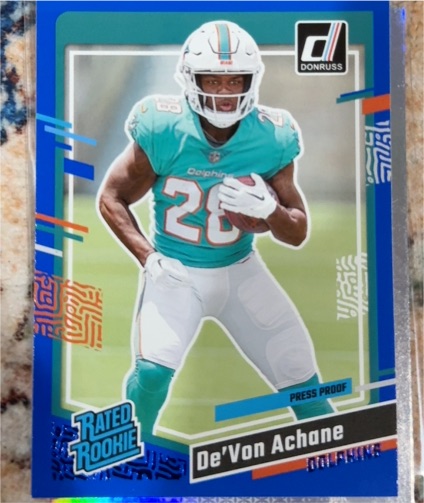 2023 Donruss #365 De'Von Achane — front