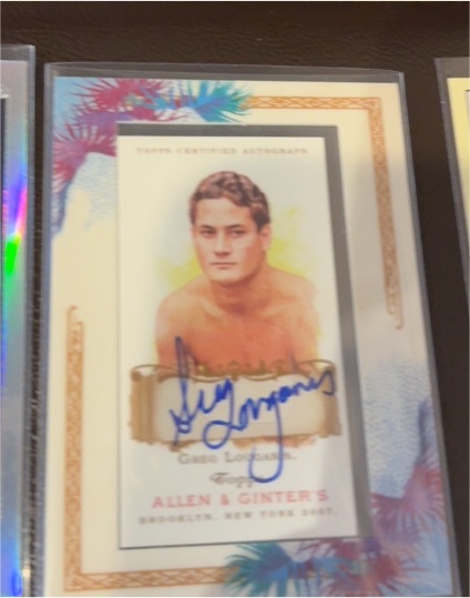 2007 Topps Allen & Ginter Autographs #AGA-GL Greg Louganis — front