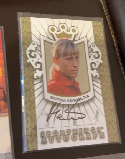 2007 Sportkings Autograph Martina Navratilova — front