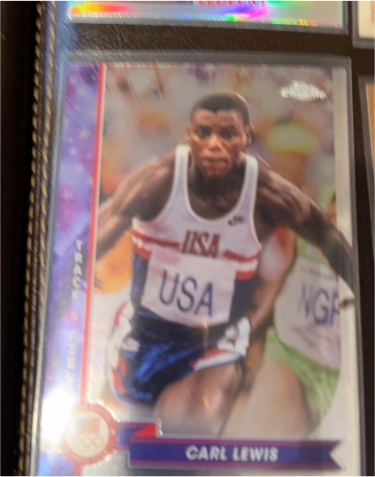 2024 Topps Chrome U.S. Olympics #14 Carl Lewis — front