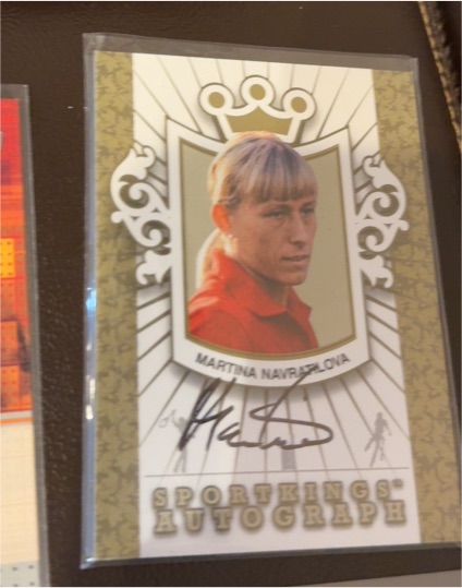 2007 Sportkings Autograph Martina Navratilova — front