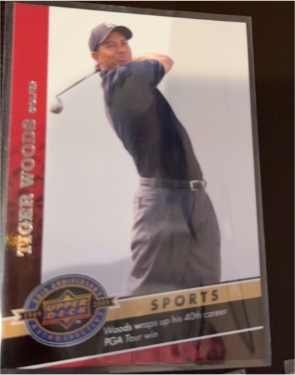 2009 Upper Deck 20th Anniversary Retrospective Sports #1876 Tiger Woods — front