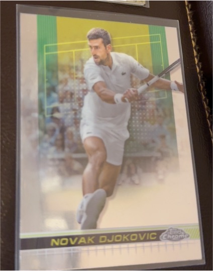 2024 Topps Chrome Tennis #1 Novak Djokovic — front