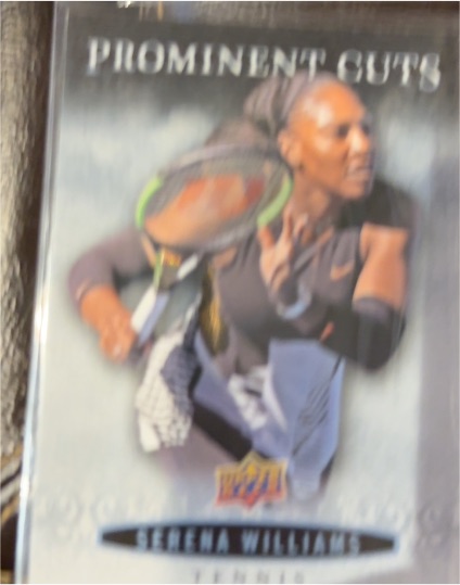 1997 Upper Deck Prominent Cuts Serena Williams — front