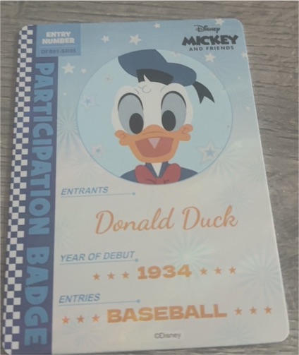 2024 Card Fun Disney All Star Sports Card DFS01-SR03 Donald Duck — front