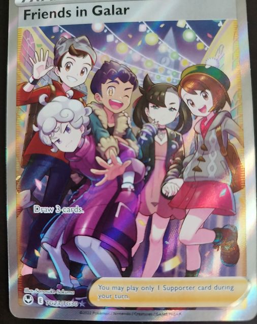 2022 Pokémon Sword & Shield Silver Tempest Trainer Gallery #TG23 Friends in Galar — front