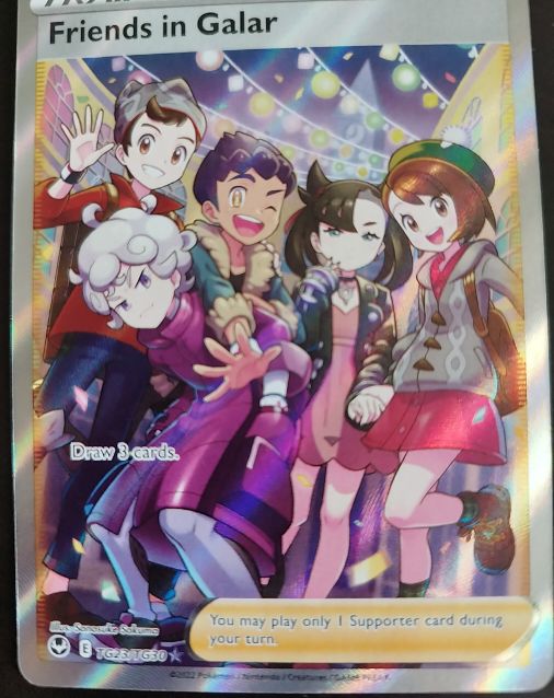 2022 Pokemon Sword & Shield Silver Tempest Trainer Gallery #TG23/TG30 Friends in Galar — front