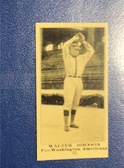 2011 Topps CMG Reprints #CMGR-19 Walter Johnson Washington Americans — front