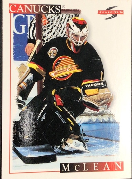 1995-96 Score #49 Kirk McLean — front