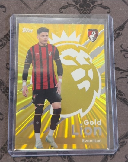 2025-26 Topps Premier League #GL3 Evanilson Gold Lion — front