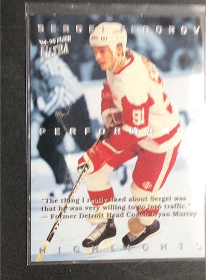 1994-95 Fleer Ultra Performance Highlights #9 Sergei Fedorov — front