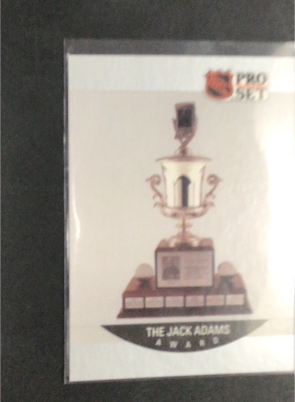 1990-91 Pro Set #377 Bob Murdoch The Jack Adams Award — front