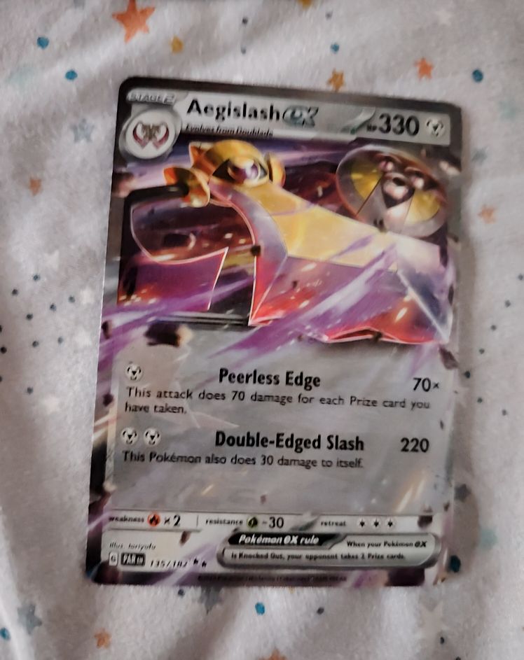 2023 Pokémon TCG SV04: Paradox Rift #135/182 Aegislash ex — front