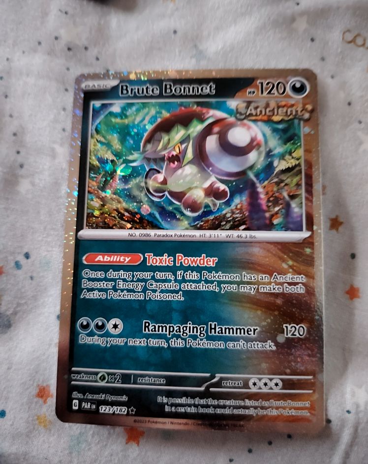 2023 Pokemon Paradox Rift #123 Brute Bonnet — front
